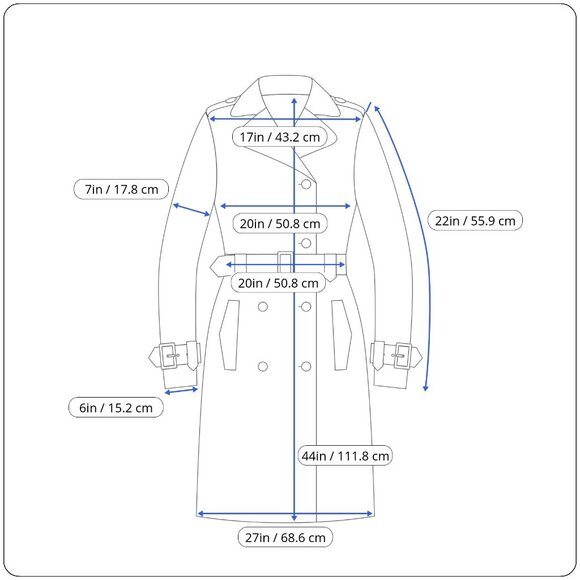 Vintage Gray Wool Blend Double-Breasted Belted Womens Overcoat - Picture 12 of 12